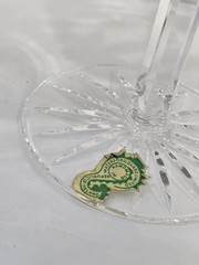 6pc Waterford 6.75″ Crystal Lismore Water Wine Goblets Glasses Claret