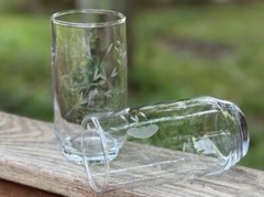 2 Retired Princess House 5″ Heritage 12 Oz, #460 Tumbler Beverage Glasses Set