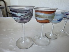 Pavel Molnar «Collectors Lot» Of 6 1980’s Cordial Glasses, GORGEOUS!