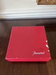 Baccarat Rosas Crystal Wine Bottle Coaster With Box