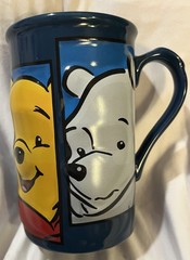 Disney Store Winnie the Pooh Ceramic Mug Faces 3D 16oz Thailand Authentic Cup