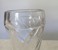 Malt Shop Shake Ice Cream Glass Glasses Swirl Pattern Vintage MCM Set 4 6.5″ H