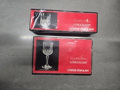 Cristal d’arques Longchamp 8.5 oz Wine Glasses (Box of 4) + 10.75 Oz (Set Of 4)