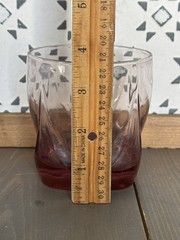 Vintage Libbey IMPERIAL PLUM PINK Old Fashioned Rocks Whiskey Glasses * Set of 8