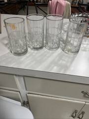 KIG Indonesia Heavy Glass Tumblers Water/Tea Glasses 16 oz. (4)