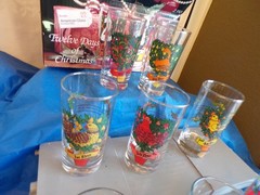 Set 11 American Glass by Indiana Glass Twelve Days of Christmas 12oz Glasses