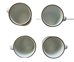 VTG Dansk Designs Mug Set 8 Piece Cup Saucer Epoch Brown Norway Swedish MCM EUC
