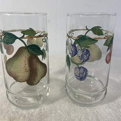 Crisa (Fruit) «Pears/Cherries/Blueberries» Tumblers Set Of 2
