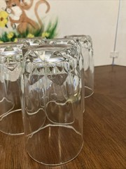 Set Of 6 Arctic Arcoroc juice glasses tumblers 6.5 oz France 4 3/4” T