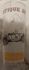 Lot Of 8 Antique Autos Drinking Glasses Vintage