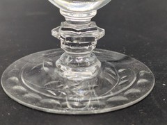 Up to 8 Tiffin 15074-6 Iced tea glasses Cut Floral Bowl And Foot Beautiful!