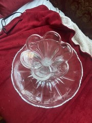 Duncan Miller Monticello Tiffin 3 Piece Epergne Clear