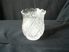 Grated Diamond Spoon Holder George Duncan & Sons #20 EAPG