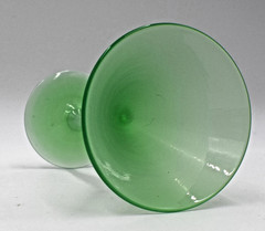 Steuben Green Jade with Alabaster Twist Stem, Cocktail Glass, Circa 1920