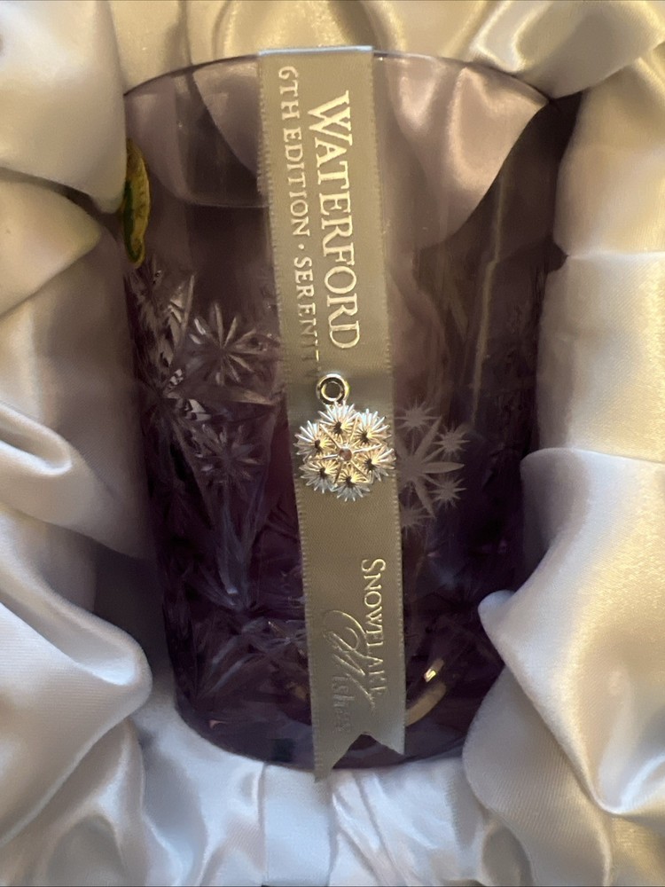 *NEW* Waterford Crystal SNOWFLAKE WISHES 6th Ed 2016 Serinity Lavender DOF NIB