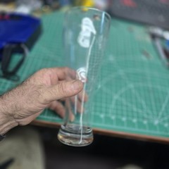 9.5 Inch Crystal Classic U Shape Tiffany Style Pilsner Mug