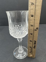Cristal d’Arques Set of Four Longchamp 6oz Stemmed Footed Goblet Glasses
