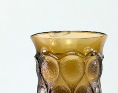 Vintage Noritake Spotlight Ice Tea Glasses 6.5″ Walnut Brown Set of 1 – Heavy!