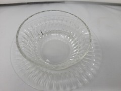 Hawkes Eardley Finger Bowl and Undertray with small chips in bowl #1