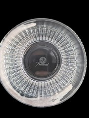 LOUIS VUITTON x Baccarat Crystal Monogram Tumbler Glass Pair Set w/ Box Rare