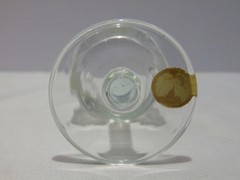 Cordial Glass Etched Leaf And Berry Design Made In Roumania c1950s