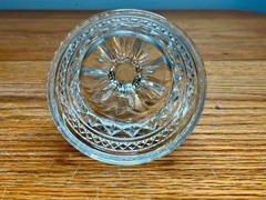 Set of 4 Vintage Pressed Glass Wexford Pattern Champagne coupe/ Sherbet by Anch