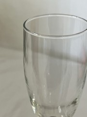 Vintage Luminarc Black Stem Champagne Wine Glasses Set of Three Made in France