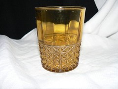 Canton Glass #1 unnamed Amber Tumbler circa 1887