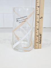 Alessandro Coppola Murano Glass Tumblers Set 4 Italy Art Glass 5.9” Swirl