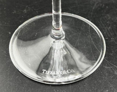 TIFFANY & CO. CRYSTAL CLASSIC U SHAPED PAIR OF CHAMPAGNE FLUTES 2 PAIR AVAILABLE