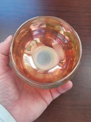 Scarce Rindskoph Carnival Glass Marigold Classic Arts Pattern Rose Bowl