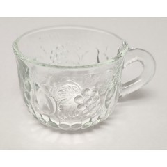 Jeannette 20PCS Glass Fruit Pattern Punch Bowl & Cups Party, Holiday, Hosting