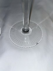 Nachtmann «Traube» Amber/Yellow Cut to Clear Crystal Hock Wine Glasses 4 *READ*