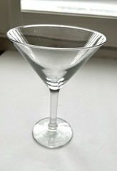 Clear Martini Champagne Wine Glass 7 “ Tall