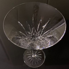 2 Waterford Crystal 14 Ounce Lismore Oversized 7 3/4″ Martini Glasses – Pristine