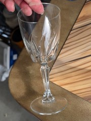 Cris D’Arques Durand FLAMENCO – Lot of 6 Wine Glasses Goblets 6″