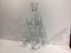 Small Cordial / Sherry Glasses France 5 3/16″ SET OF 7 FRANCE