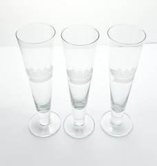 Toscany “Clipper Ship” Set of 3 Pilsner Beer Glasses 10 1/8” 12oz
