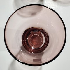 4 Light Amethyst or Plum Glass Tumblers Drinking Glasses Jingyue Barware 10 oz