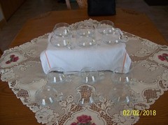 Crystal Vtg Made In Poland Unique Design Delicate & Elegant Set Of 12 Cups