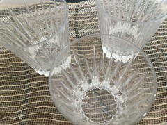 PICK 2 Martha Stewart SUN RAYS Highball OR LOWBALL Crystal Glass Set of 2 PICK