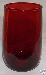 HOCKING ROYAL RUBY 12-OUNCE FLAT ICED TEA TUMBLER!