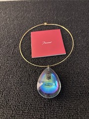 Baccarat Crystal Scarab Psychedelic Necklace GM Mod1