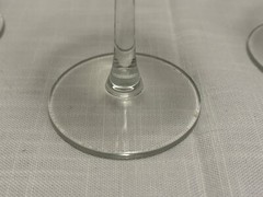 6 J Preziosi Vintage Gold Gilt Rim WINE GLASSES Italian Hand Worked Crystal