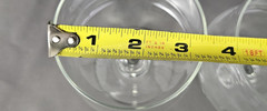 3 Clear Glass Seafood Shrimp Cocktail Caviar Fruit Chiller Glasses W/ Insert 💙