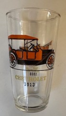 Antique Classic American Cars Tumbler Glasses Set Of 4 Hazel Atlas Vintage