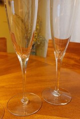 RARE VTG Seneca Glass Co. Lead Crystal Connoisseur Champagne Flutes SET OF FOUR