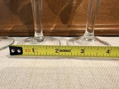 Vintage Etched Grape Cordial Glasses Set of 4 Knopped Stem Crystal Barware