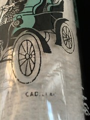 2 Vintage 1950’s Antique Cars Aqua, Black & White Tom Collins Glasses, 16 oz