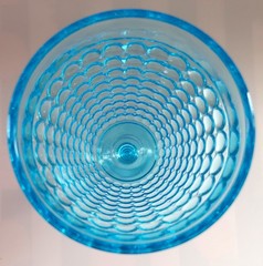 Adams EAPG Thousand Eye Turquoise Blue Sensation #160 Water Goblet USA 1874